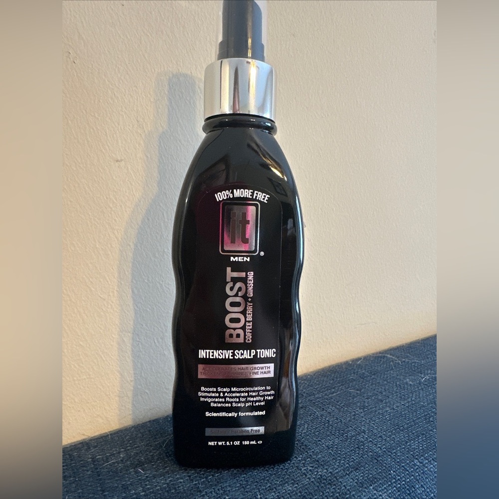 It Men Boost Intensive Scalp Tonic Hair Growth Coffee Berry Ginseng 5.1 oz